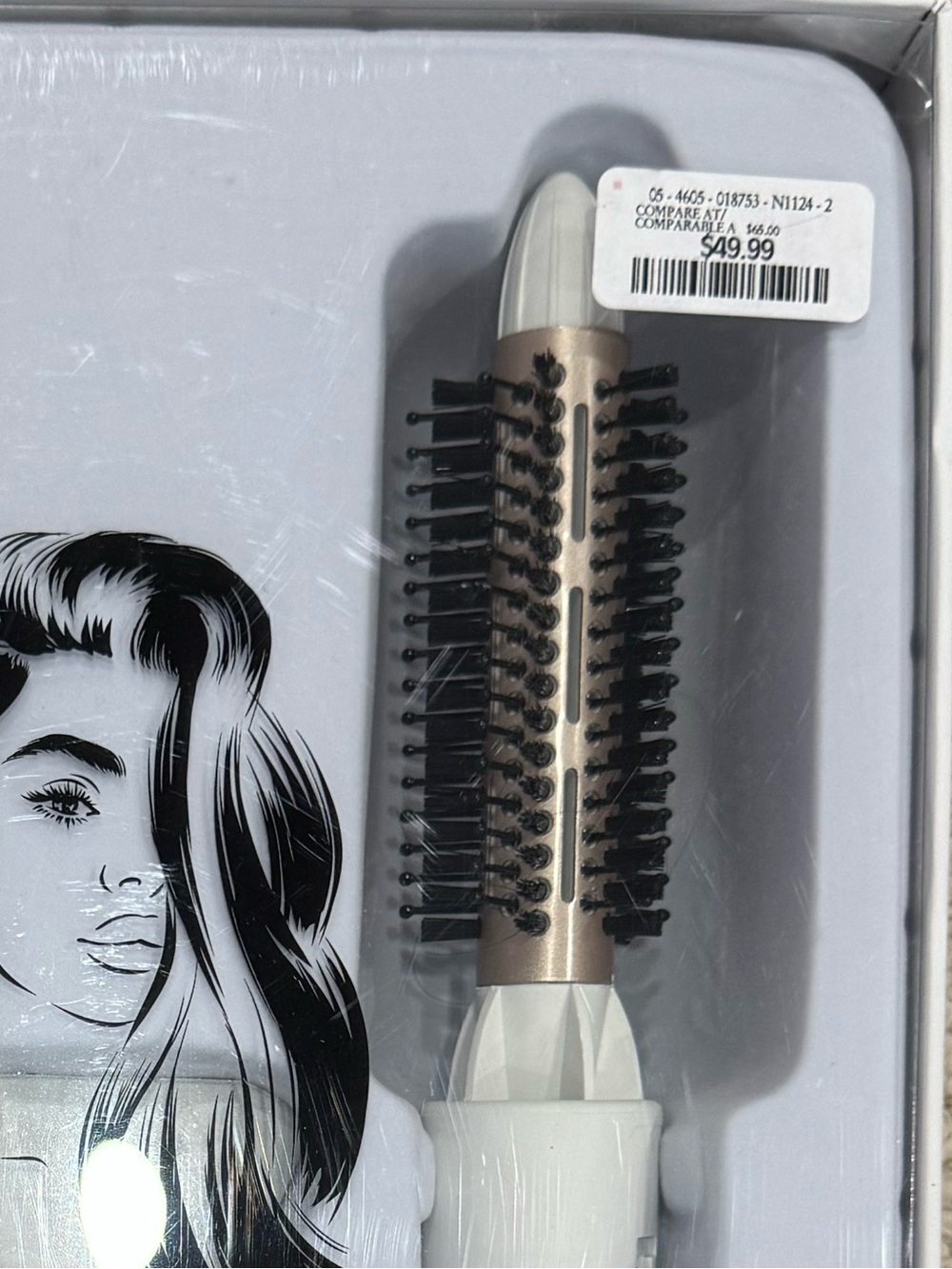 Volumax 4-in-1 Volumizing Hot Air Brush in White and Rose Gold - Picture 9 of 9